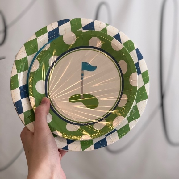 𝅺ORIENTAL Trading Golf Plates - Picture 2 of 7